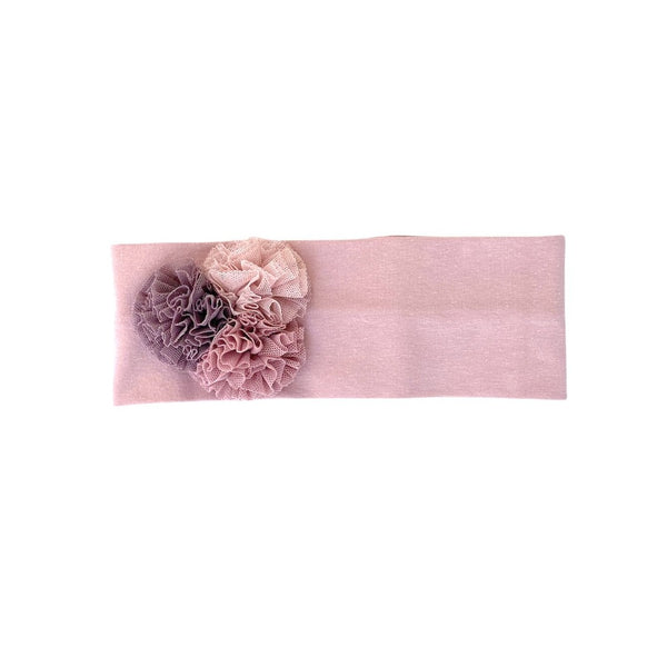 Headband with Tulle Flowers