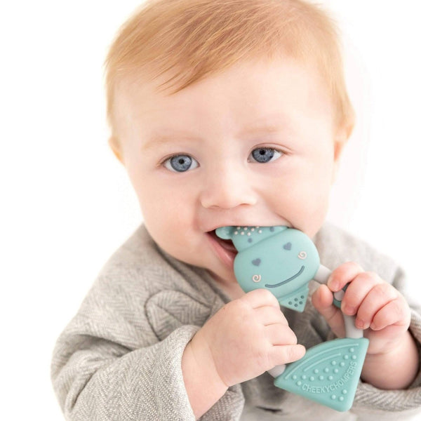 Chewy the Hippo Teether - Textured Baby Teether