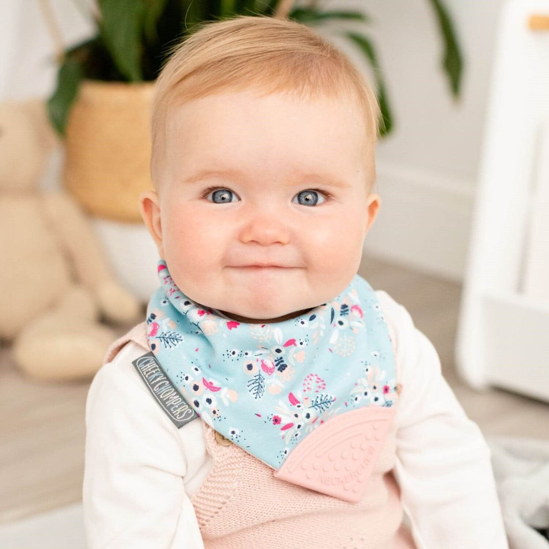 Botanical Bloom Neckerchew - Teething Dribble Bib