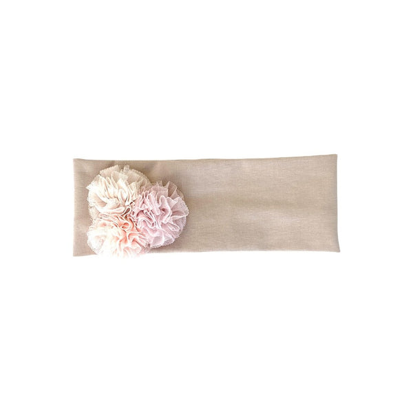 Headband with Tulle Flowers