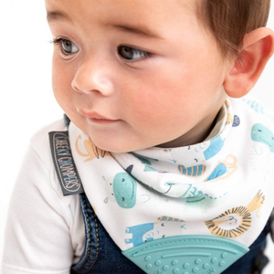 Cheeky Animals Neckerchew - Teething Dribble Bib