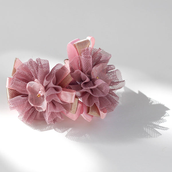 Tulle Flower Hair Clip