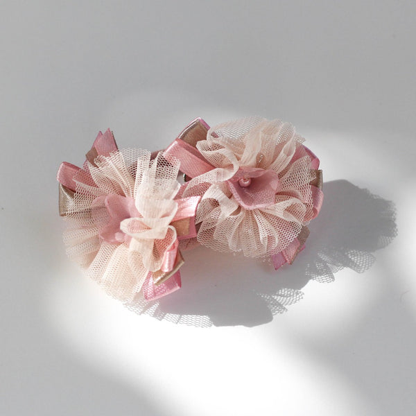 Tulle Flower Hair Clip