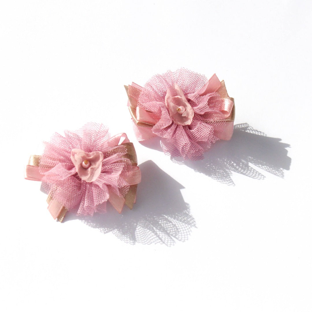 Tulle Flower Hair Clip