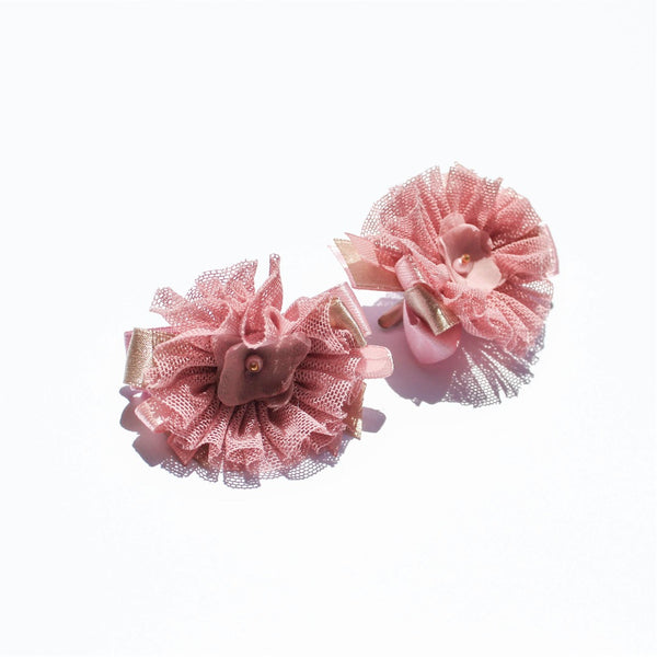 Tulle Flower Hair Clip