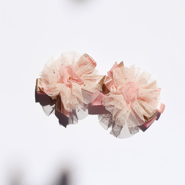 Tulle Flower Hair Clip