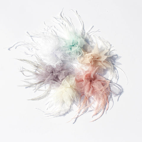 Tulle & Feathers Duo Hair Clip