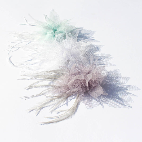 Tulle & Feathers Duo Hair Clip