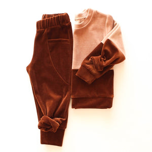 Velour Tracksuit. Brownish