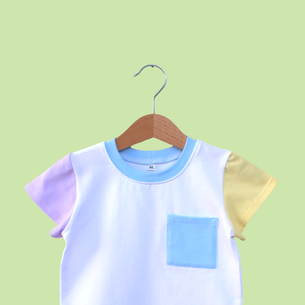 T-shirt & Shorts Set Pastel Blue