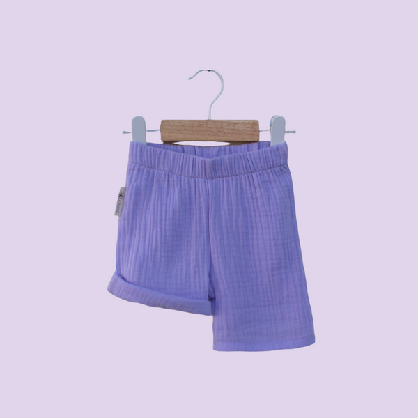 Muslin Tank Top & Shorts Set. Lilac