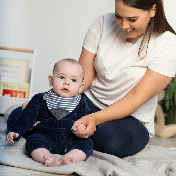 Preppy Stripes Neckerchew - Teething Dribble Bib