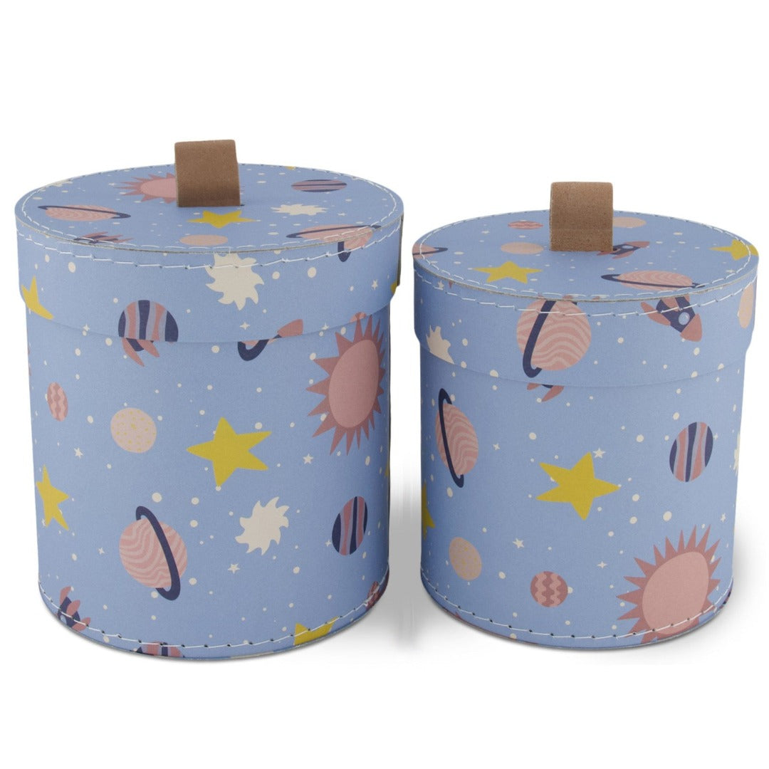 2-Pack Planet Round Boxes