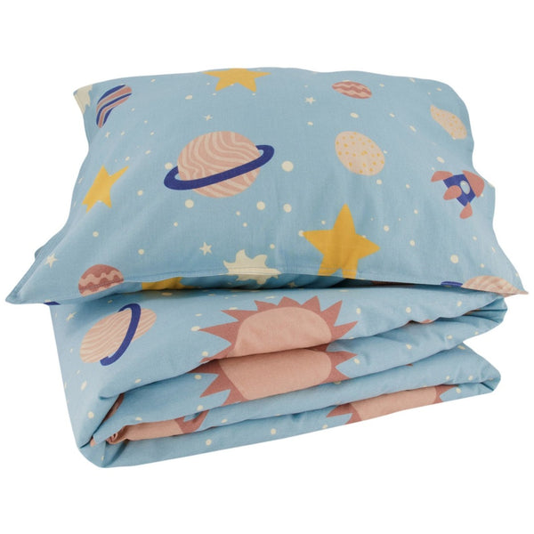 Planet Bedding Set. Blue