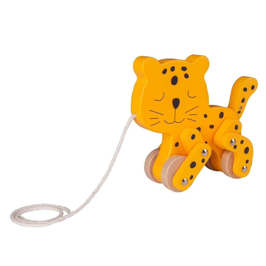 Leopard Pull Along Toy