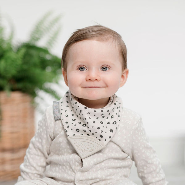 Leopard Spot Neckerchew - Teething Dribble Bib