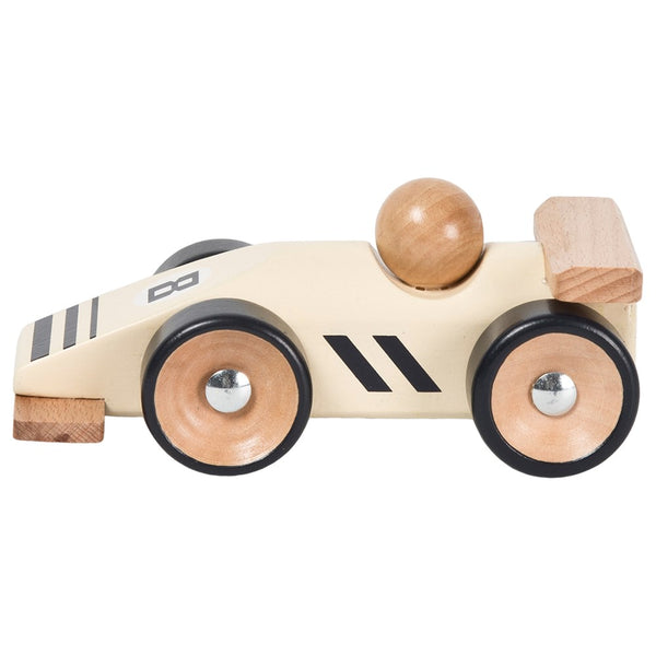 Wooden Retro Car Yellow