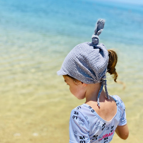 Muslin Summer Headscarf with a Visor