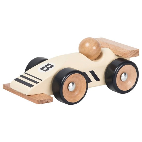 Wooden Retro Car Yellow