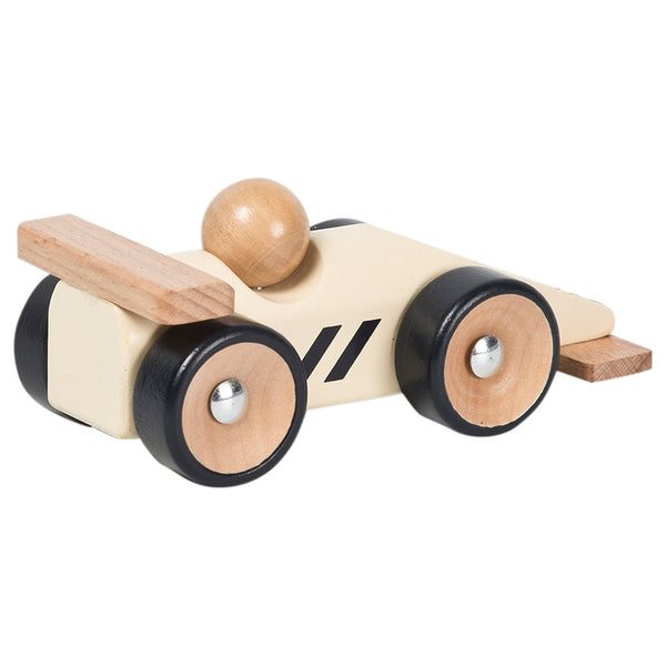 Wooden Retro Car Yellow