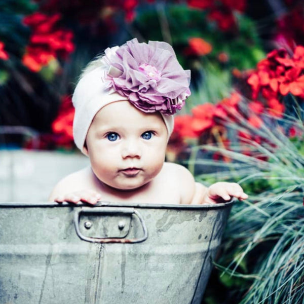 Headband with Big Flower Decor